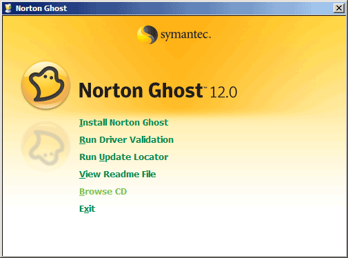 Norton Ghost 12 Dos Version Check